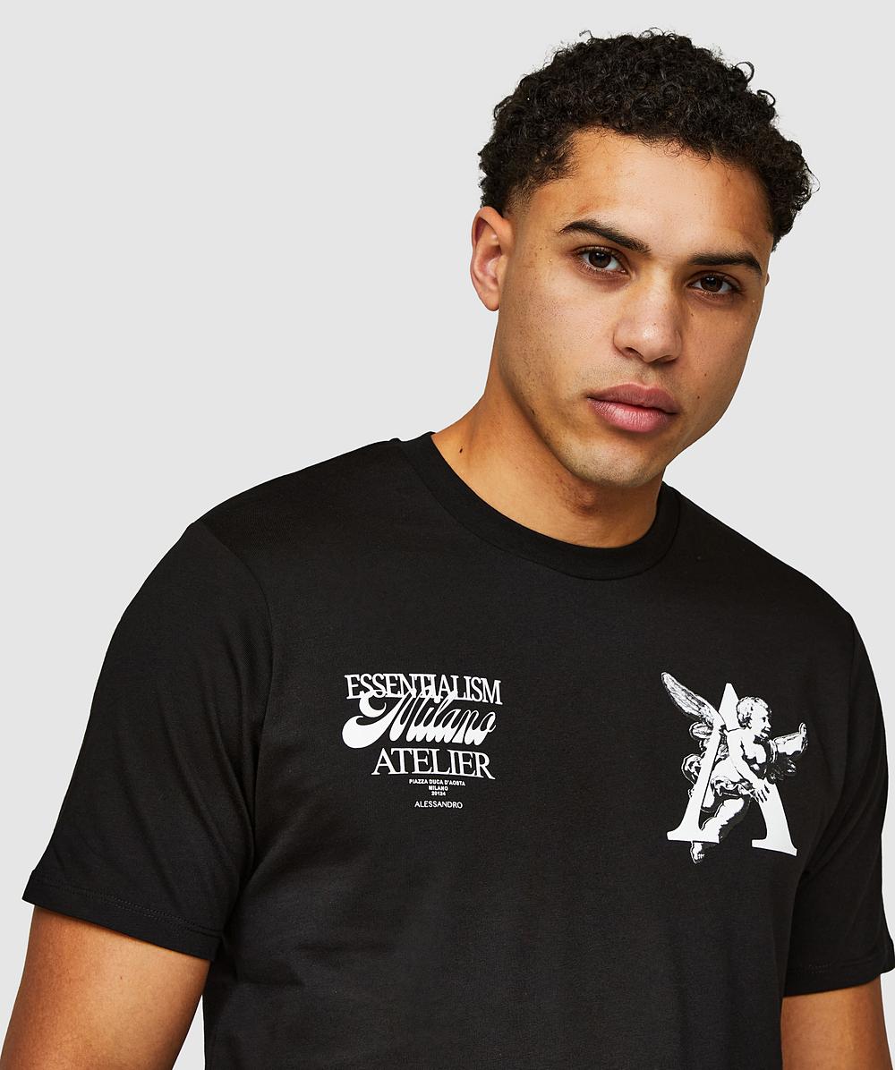 Alessandro Zavetti Putto Tee Shirt Black