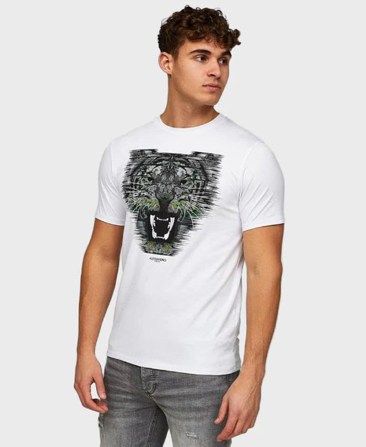 Alessando Zavetti Growler Tee Shirt White