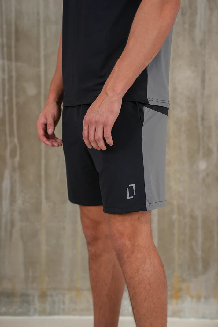 Bulletto Formation Tech Tee & Short Set Black/Grey