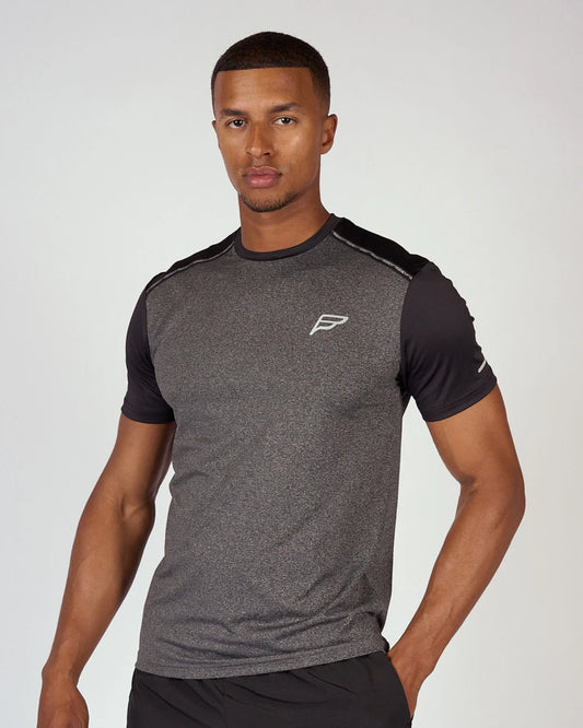 Frequency A-Tech Tee Shirt Marl Black