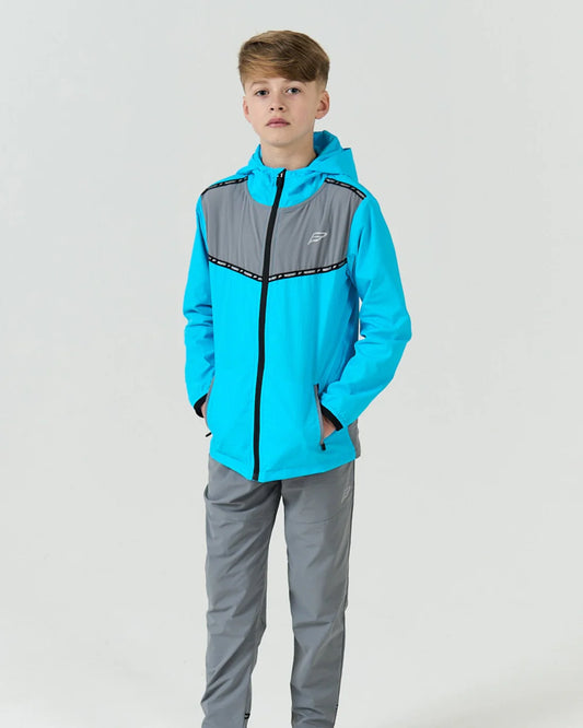 Frequency Junior Action Tech Tracksuit Blue/Grey