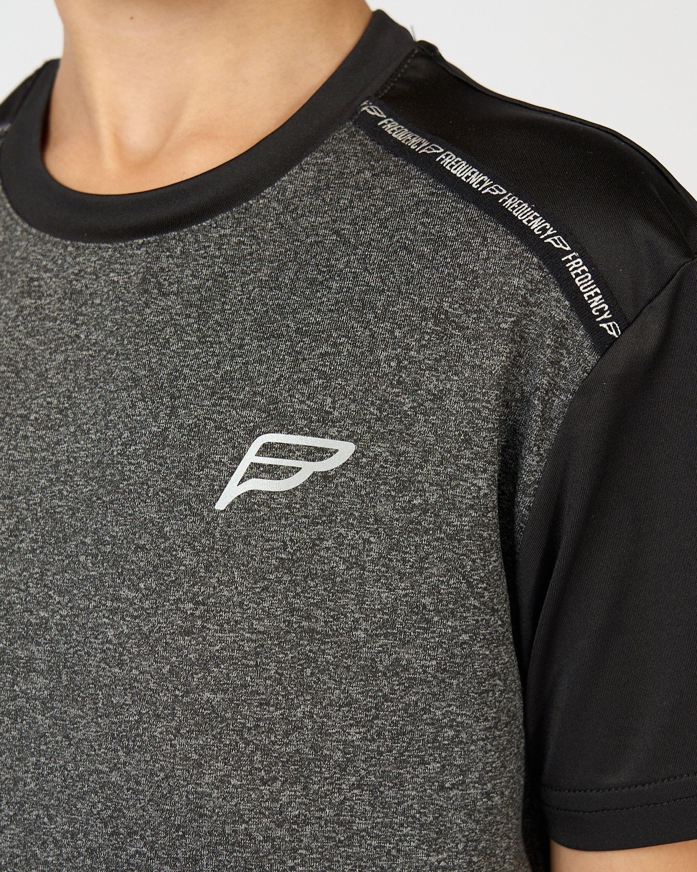 Frequency Infants A-Tech Tee Shirt Marl Black