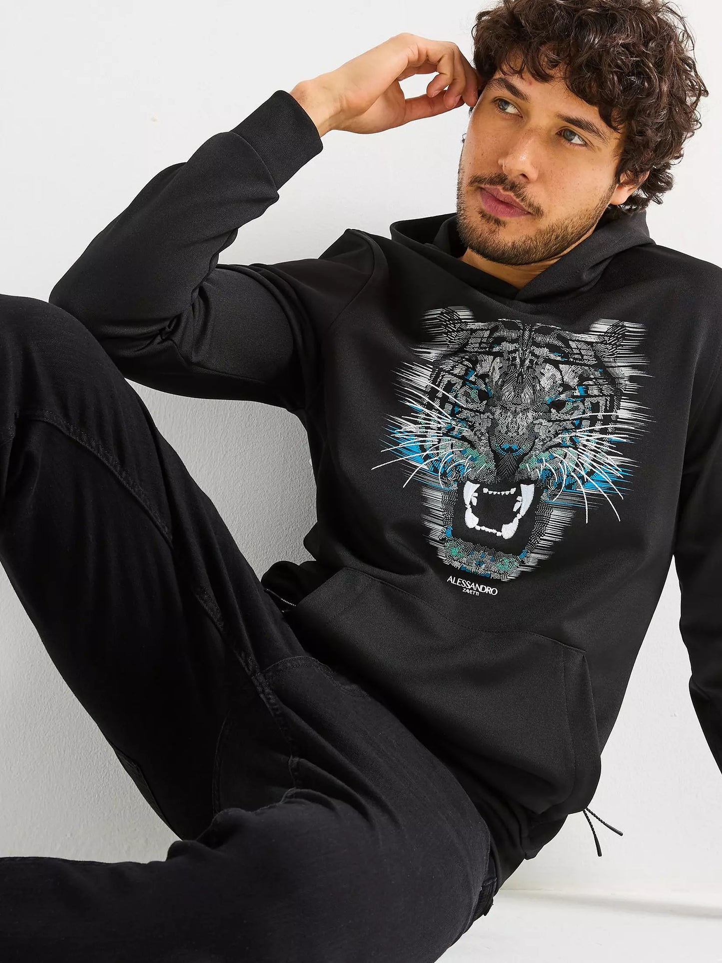 Alessandro Zavetti Growler Hoody Black