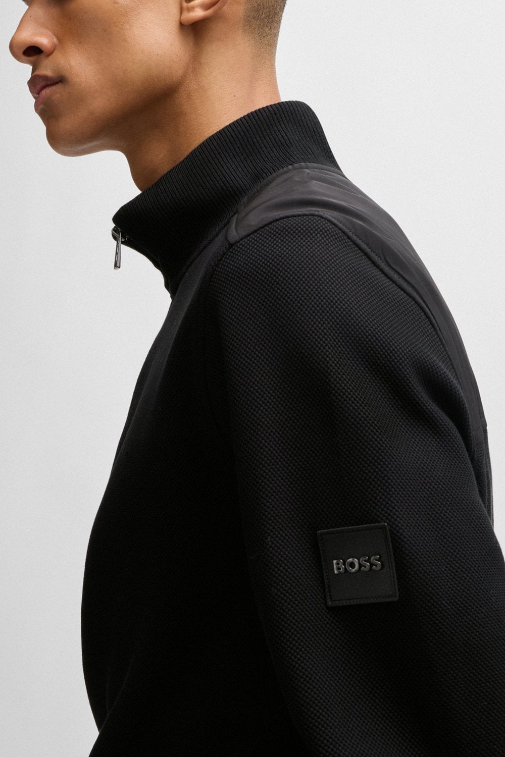 Hugo Boss H-Sydney Qtr zip Top Navy