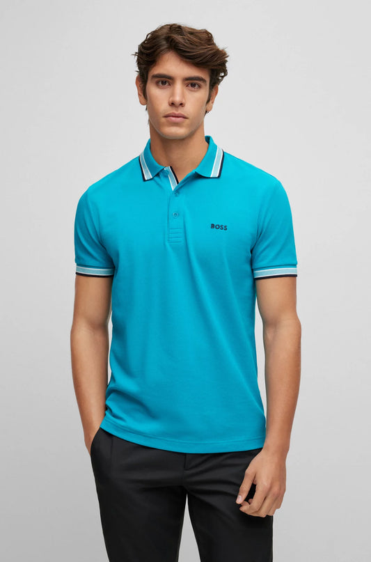 Hugo Boss Paddy Pro Polo Shirt Turquoise