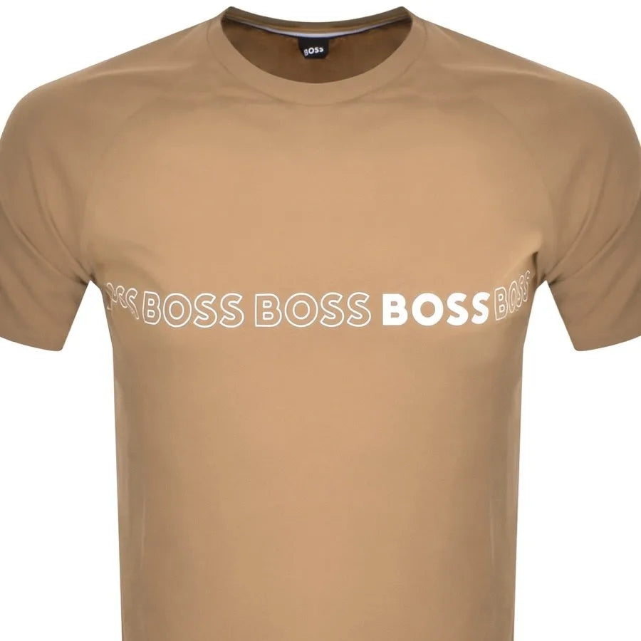 Hugo Boss RN Slim Fit Tee Shirt Beige