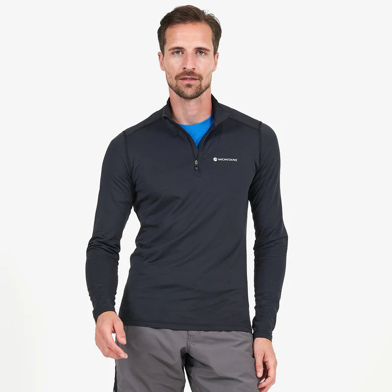 Montane Dart Zip Neck Black