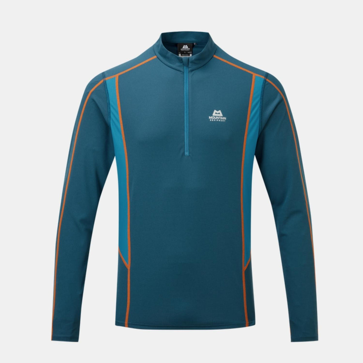 Mountain Equipment Blue Ignis Long Sleeve Zip Top