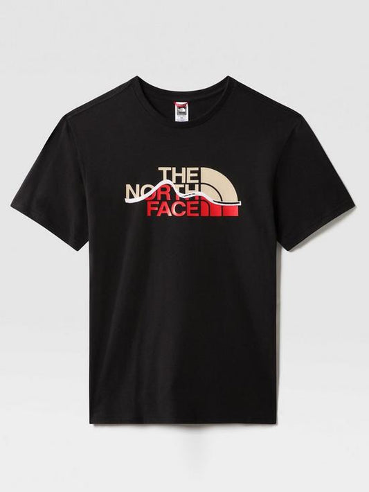 The North Face Mountain Line Tee Shirt Black