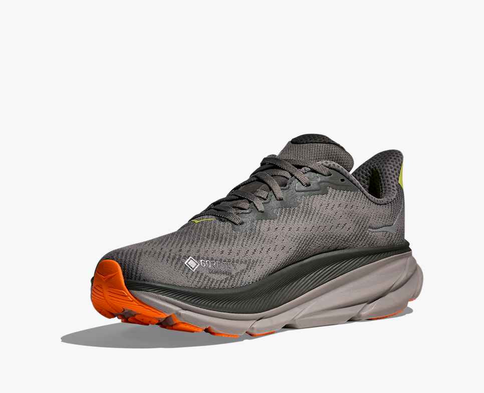 Hoka Clifton 9 GTX asphalt grey / gravel