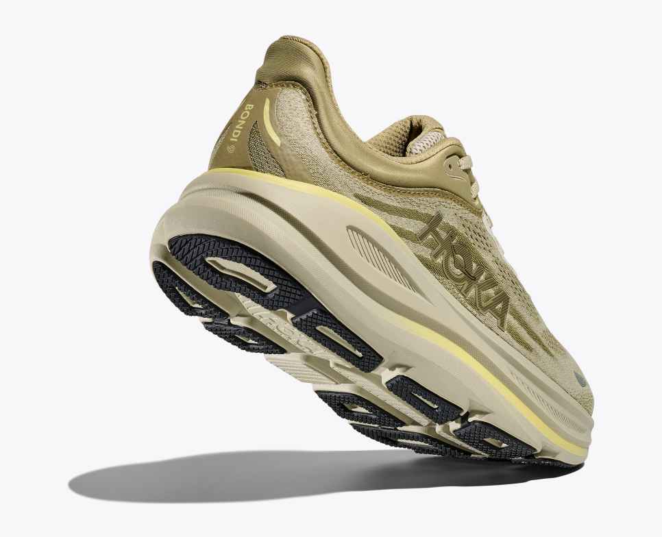 Hoka Bondi 9 grassland /oyster mushroom