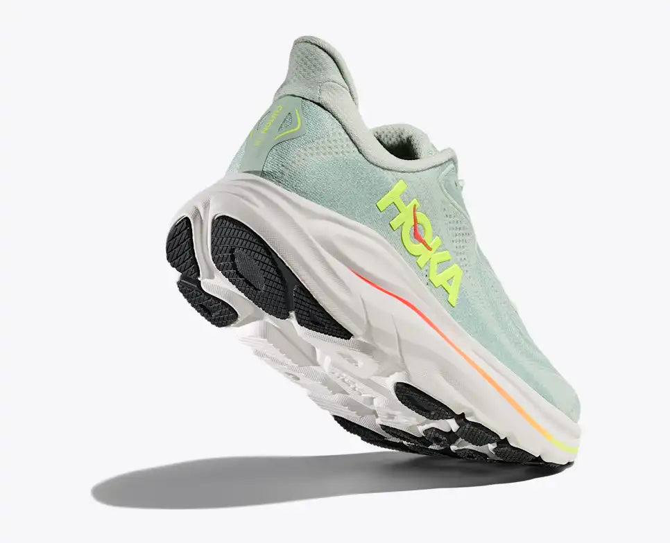 Hoka Clifton 10 SeaGrass/Neon Flame