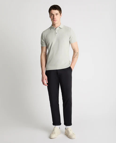 Remus Uomo  Knitt Polo Shirt Grey