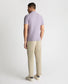 Remus Uomo Knitt Polo Shirt Lilac