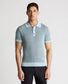 Remus Uomo Knitt Polo Shirt Sky Blue