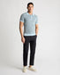 Remus Uomo Knitt Polo Shirt Sky Blue