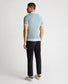 Remus Uomo Knitt Polo Shirt Sky Blue
