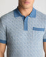 Remus Uomo Pattern Polo shirt Blue