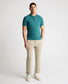 Remus Uomo Textured Polo Shirt Teal Blue