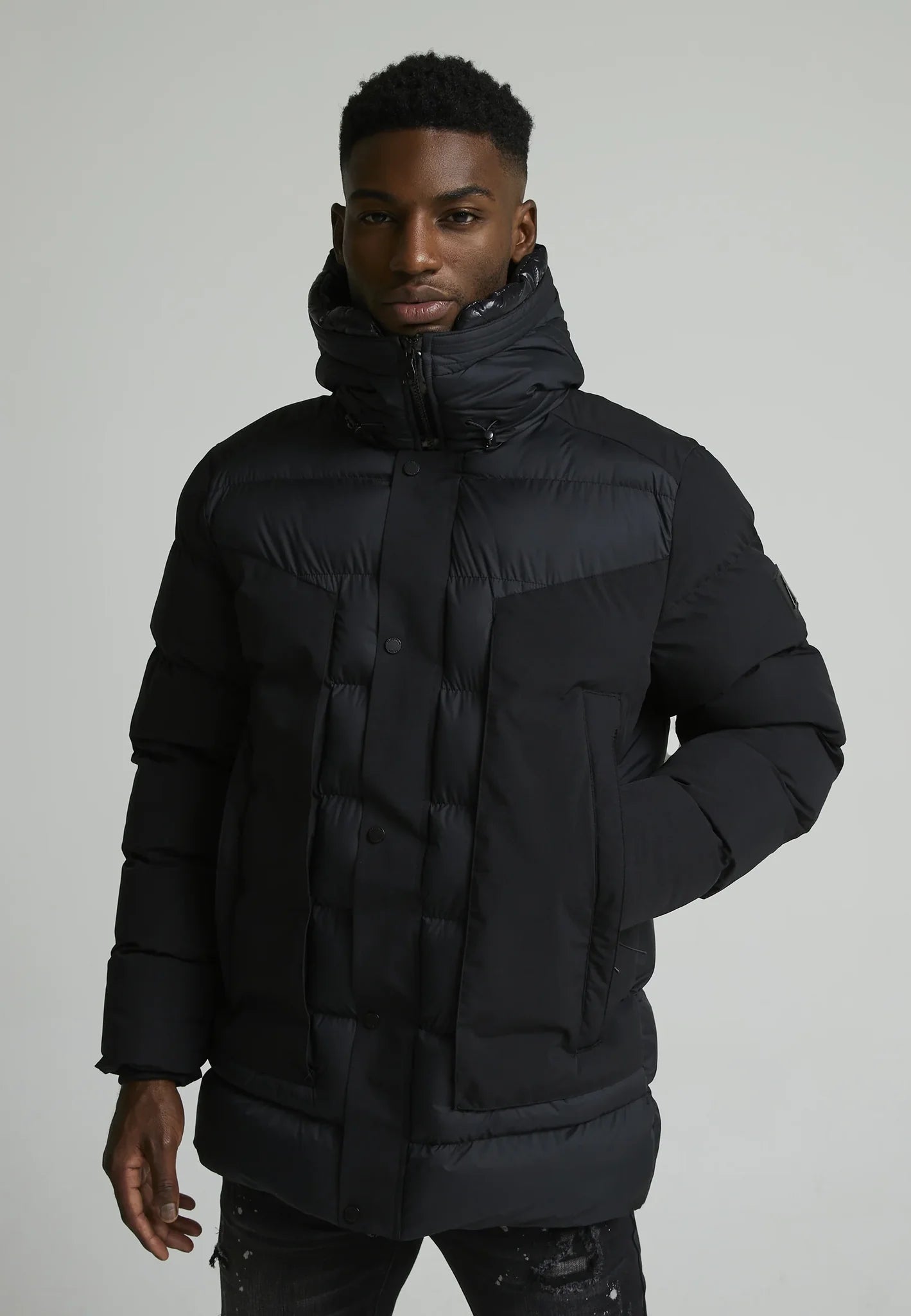 Alessandro Zavetti Conchiglia  Parka Jacket Black