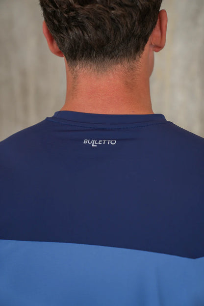 Bulletto Tri-Panel Tee Shirt Navy/Blue