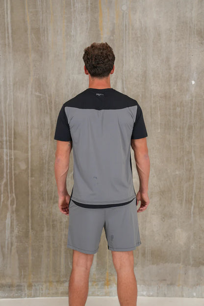 Bulletto Formation Tech Tee & Short Set Black/Grey