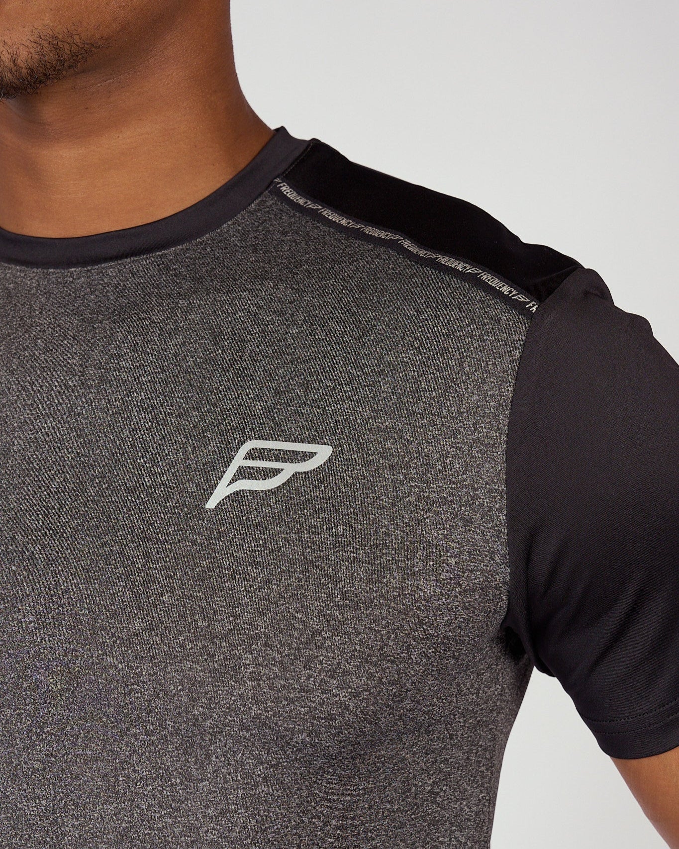 Frequency A-Tech Tee Shirt Marl Black