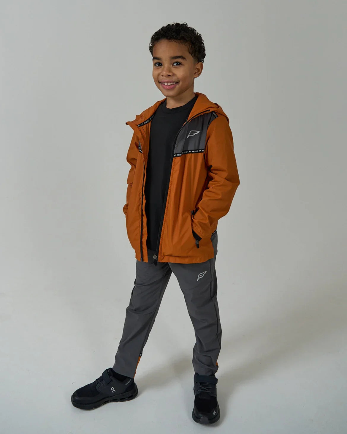 Frequency Infants Action Tech Tracksuit Orange/Grey