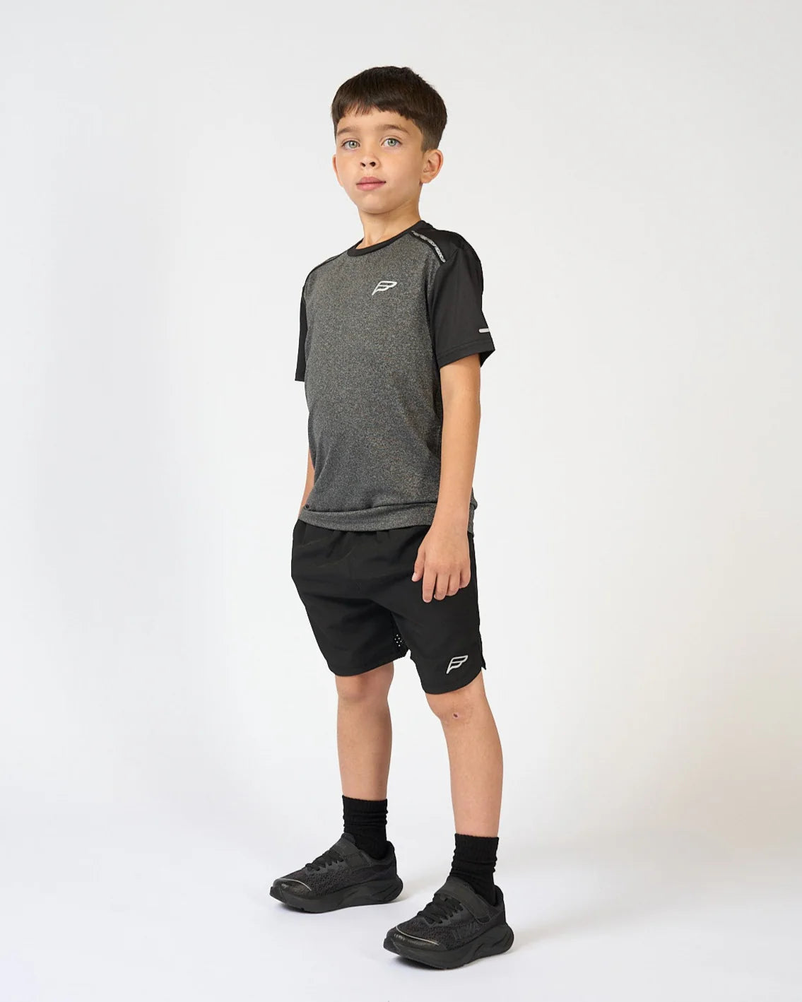 Frequency Infants A-Tech Tee Shirt Marl Black