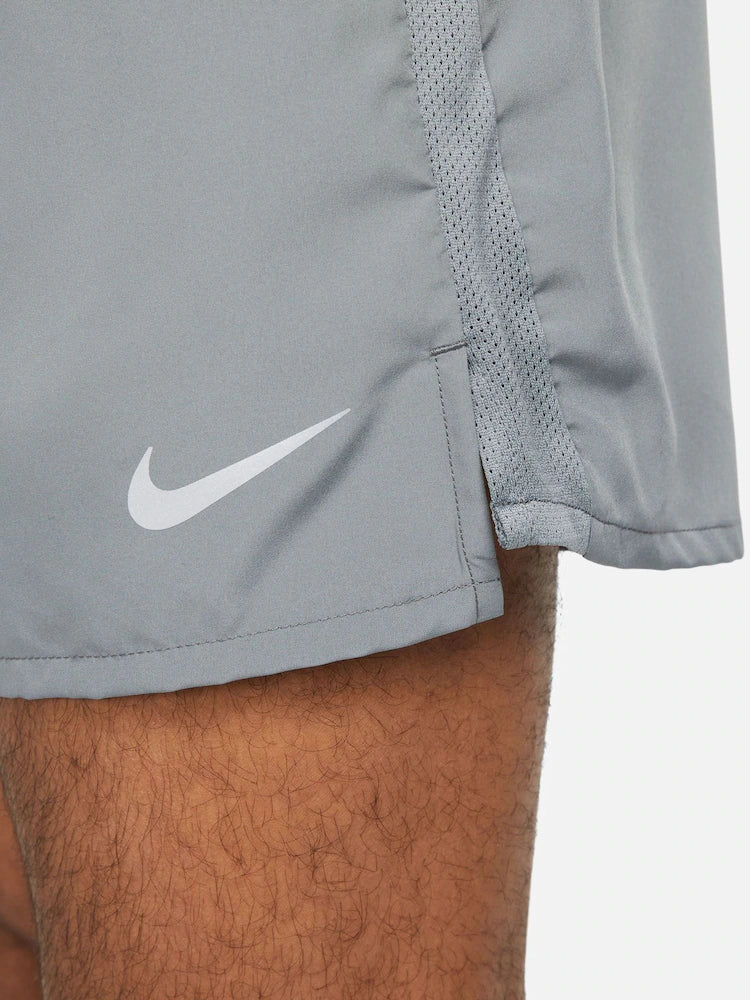 Nike Light Grey Dri-FIT Challenger 5 inch Brief Lined Running Shorts