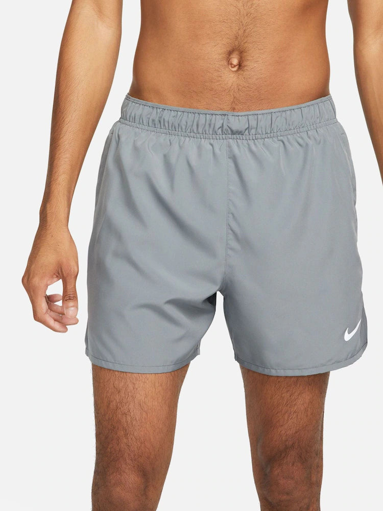 Nike Light Grey Dri-FIT Challenger 5 inch Brief Lined Running Shorts