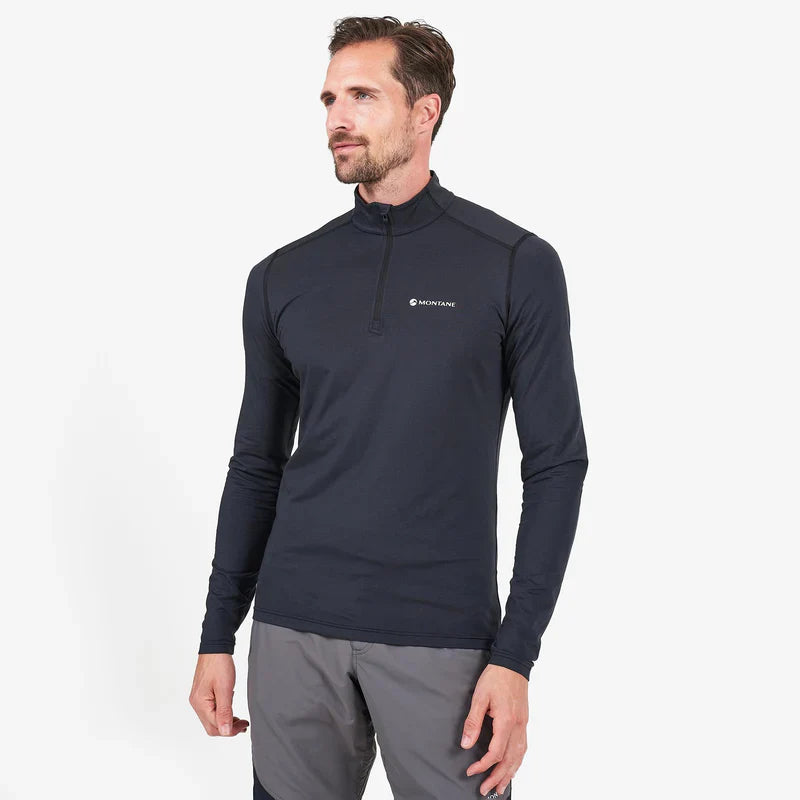 Montane Dart Zip Neck Black