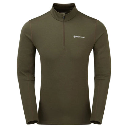 Montane Dart Zip Neck Top Khaki