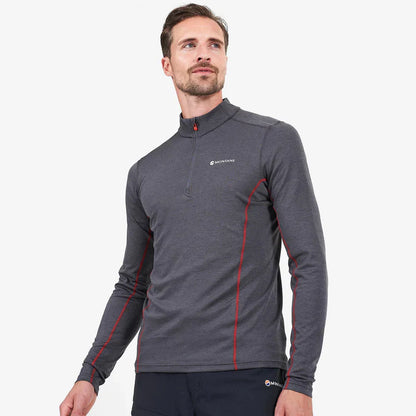 Montane Dart Zip Neck Charcoal