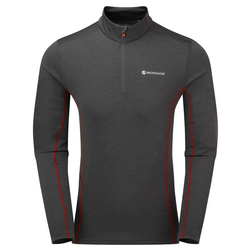 Montane Dart Zip Neck Charcoal