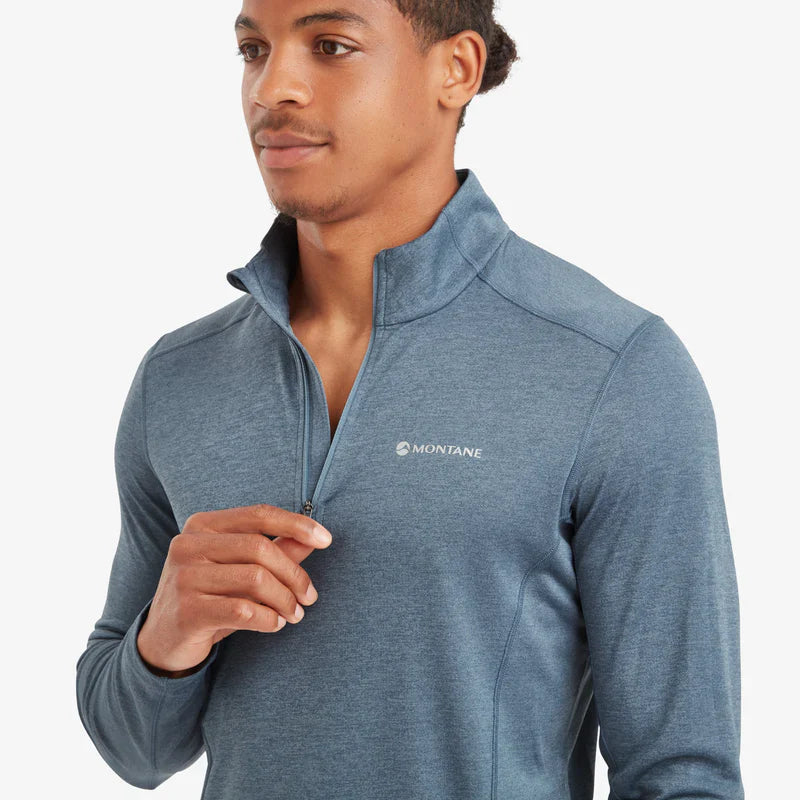 Montane Dart Zip Neck Stone Blue
