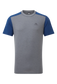 Mountain Equipment Headpoint Block Tee Shirt Grey-Blue