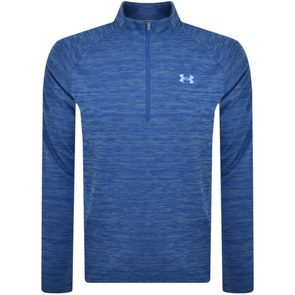 Under Armour Tech Text Quarter Zip Top Blue