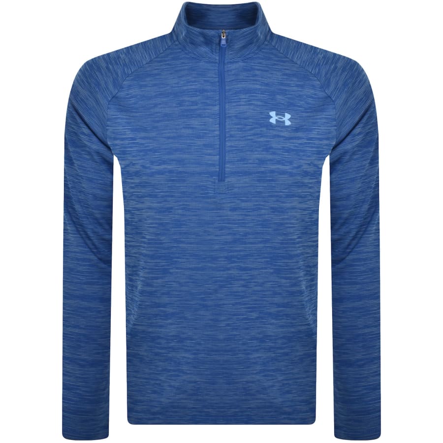Under Armour Tech Text Quarter Zip Top Blue