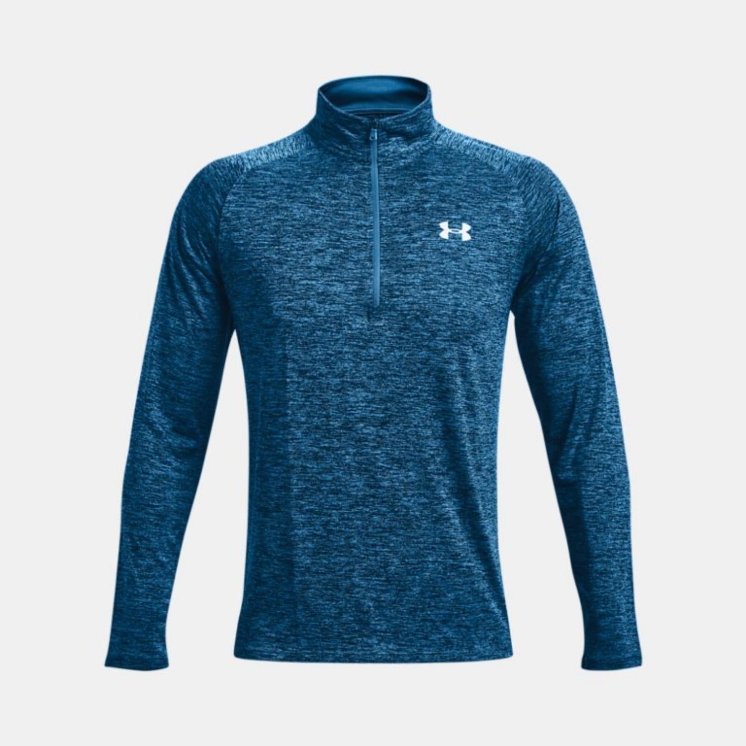 Under Armour Blue Tech Long Sleeve Zip Top