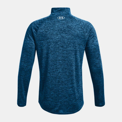 Under Armour Blue Tech Long Sleeve Zip Top
