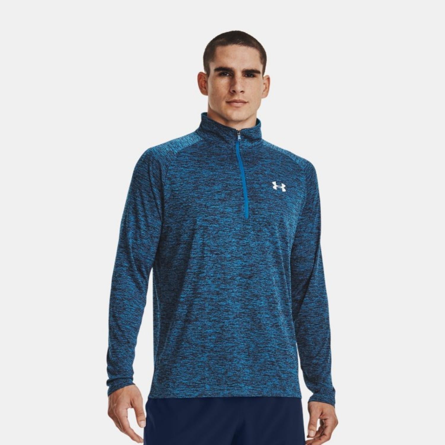 Under Armour Blue Tech Long Sleeve Zip Top