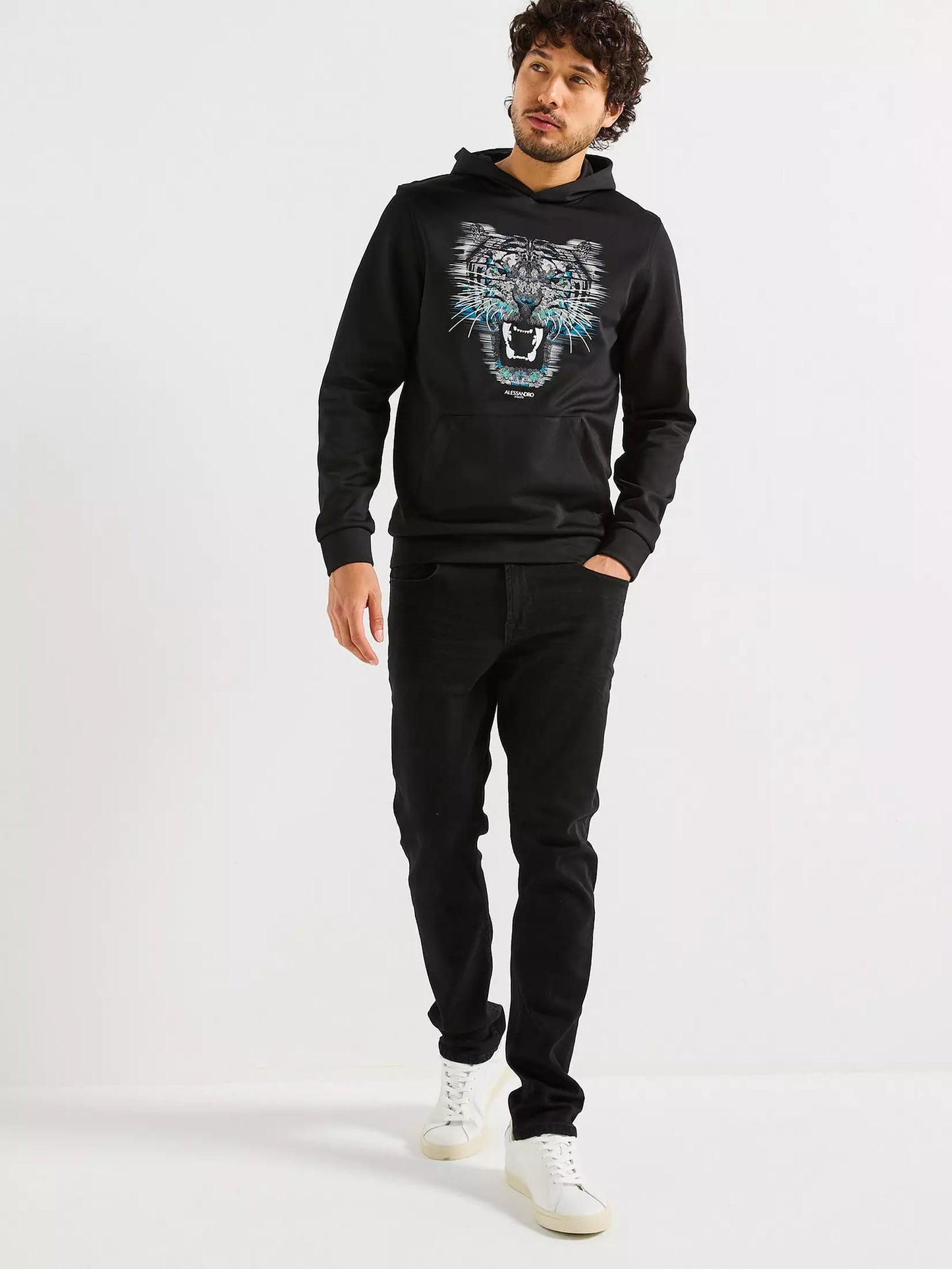 Alessandro Zavetti Growler Hoody Black
