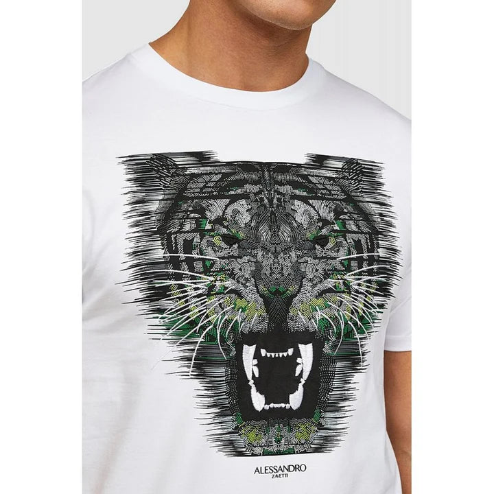 Alessando Zavetti Growler Tee Shirt White