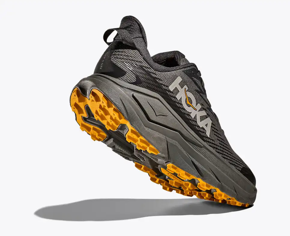 Hoka Challenger 8 GTX asphalt grey / varsity yellow