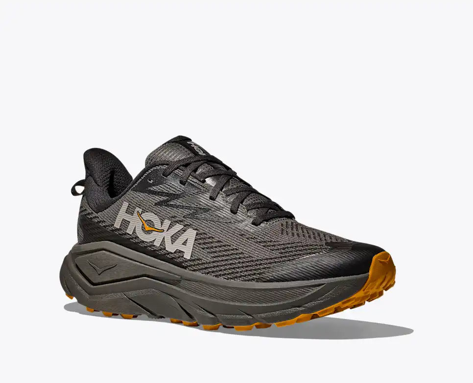 Hoka Challenger 8 GTX asphalt grey / varsity yellow