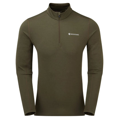 Montane Dart Zip Neck Top Khaki