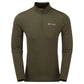 Montane Dart Zip Neck Top Khaki