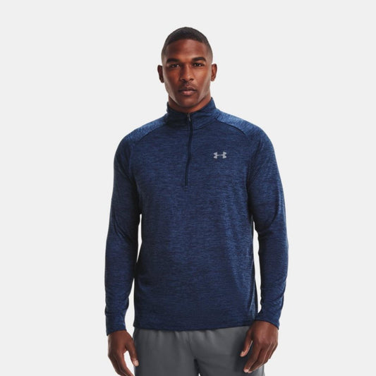 Under Armour Navy Tech Long Sleeve Zip Top